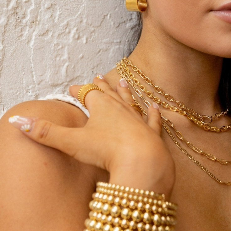 Allison Beaded Wrap Bracelet - 10 Rows - Bracelets - Sahira Jewelry Design - The Grove