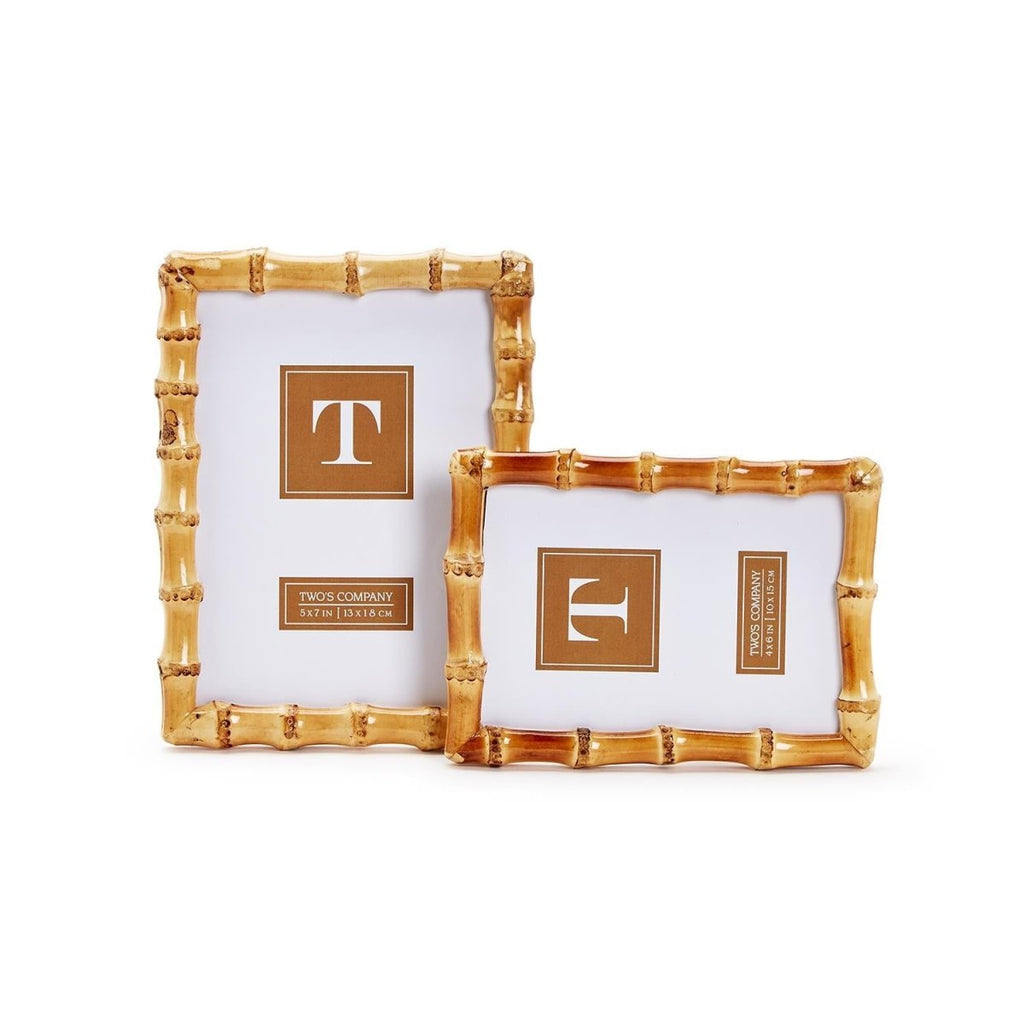 Bamboo Frame | Two Sizes-Picture Frames-Two's Company-The Grove