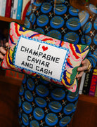 Caviar and Cash Needlepoint Pillow - Throw Pillows - Furbish Studio - The Grove