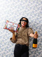 Caviar and Cash Needlepoint Pillow - Throw Pillows - Furbish Studio - The Grove