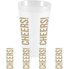 Cheers Vertical Wrap Frost Flex Cups - Party Cups - Sassy Cups LLC - The Grove
