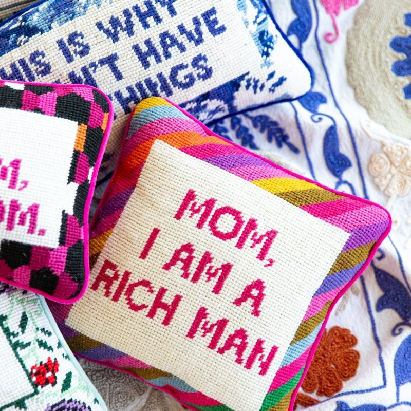Cher Knows Best Needlepoint Pillow - Throw Pillows - Furbish Studio - The Grove