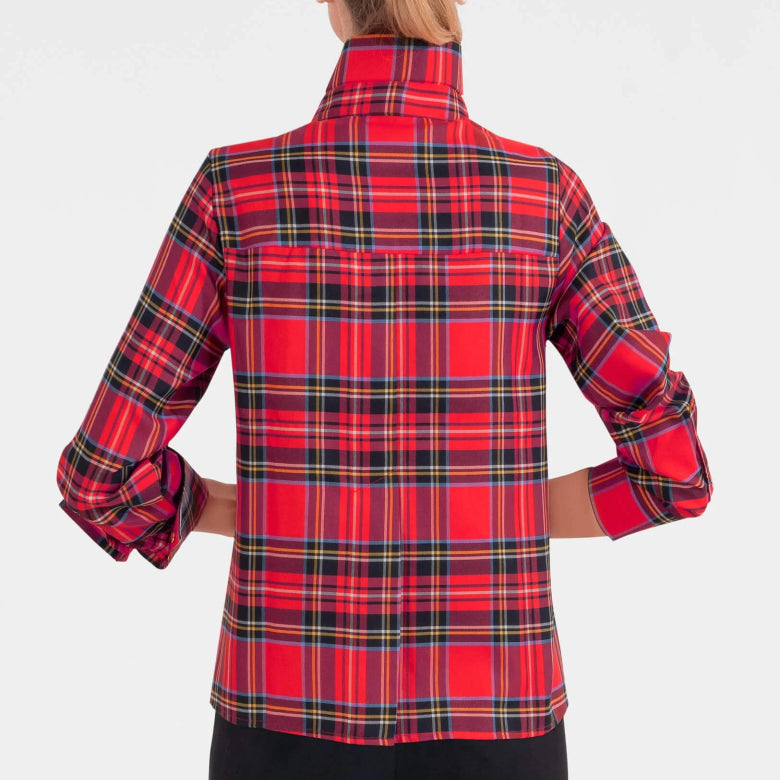 Comfy Cozy Shirt | Red Duke of York Plaid - Shirts & Tops - Gretchen Scott - The Grove