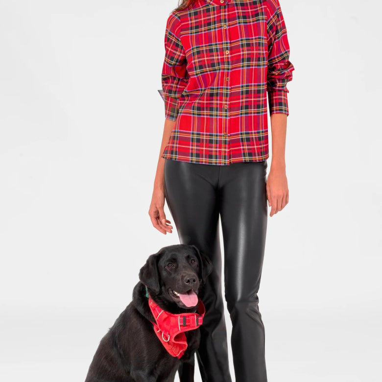 Comfy Cozy Shirt | Red Duke of York Plaid - Shirts & Tops - Gretchen Scott - The Grove