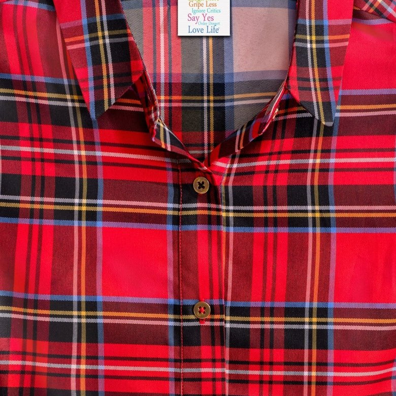 Comfy Cozy Shirt | Red Duke of York Plaid - Shirts & Tops - Gretchen Scott - The Grove