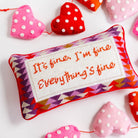 Everything's Fine Needlepoint Pillow - Throw Pillows - Furbish Studio - The Grove