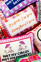 Everything's Fine Needlepoint Pillow - Throw Pillows - Furbish Studio - The Grove