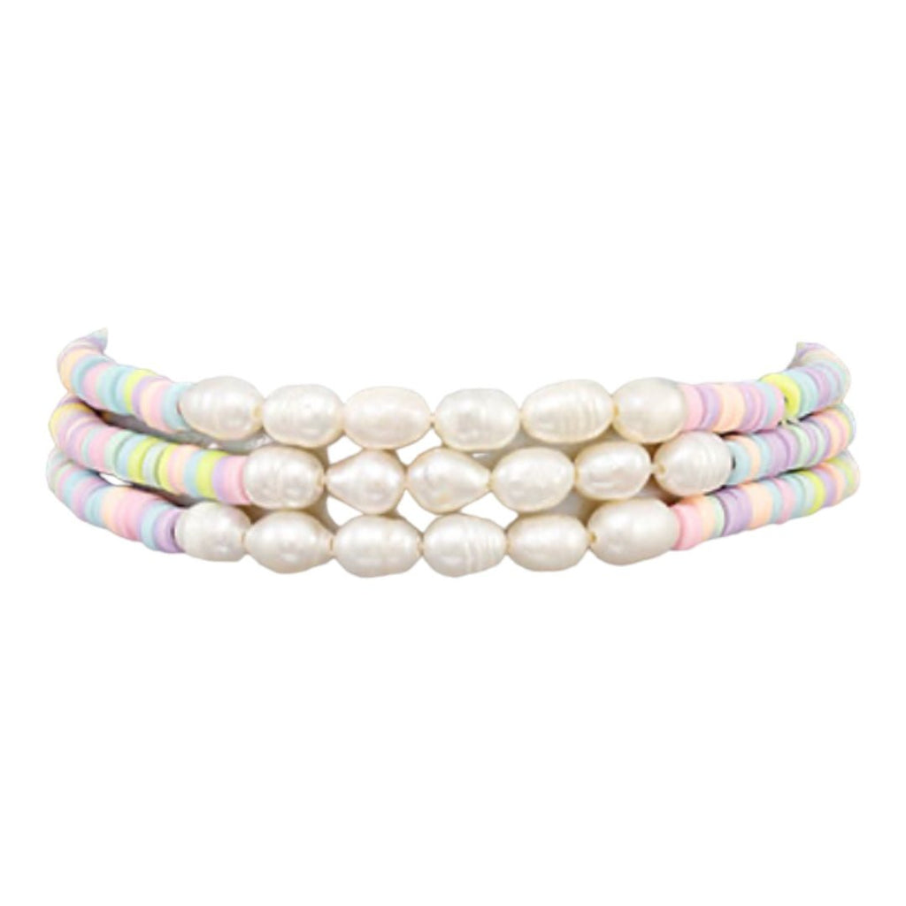 Harper Pearl & Rubber Bead Bracelets | Multi-Bracelets-Twist-The Grove