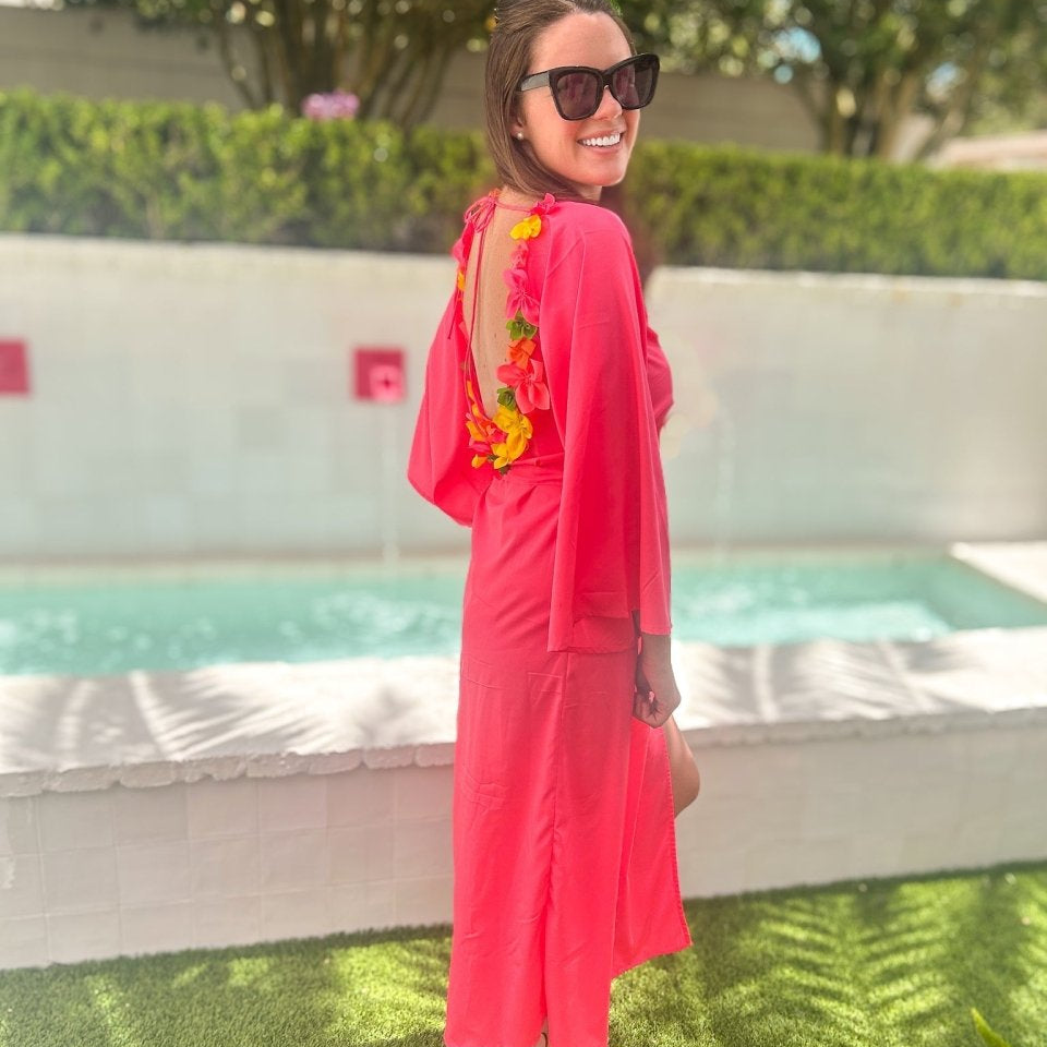 India Cover Up | Neon Pink - Dresses - Sundress - The Grove