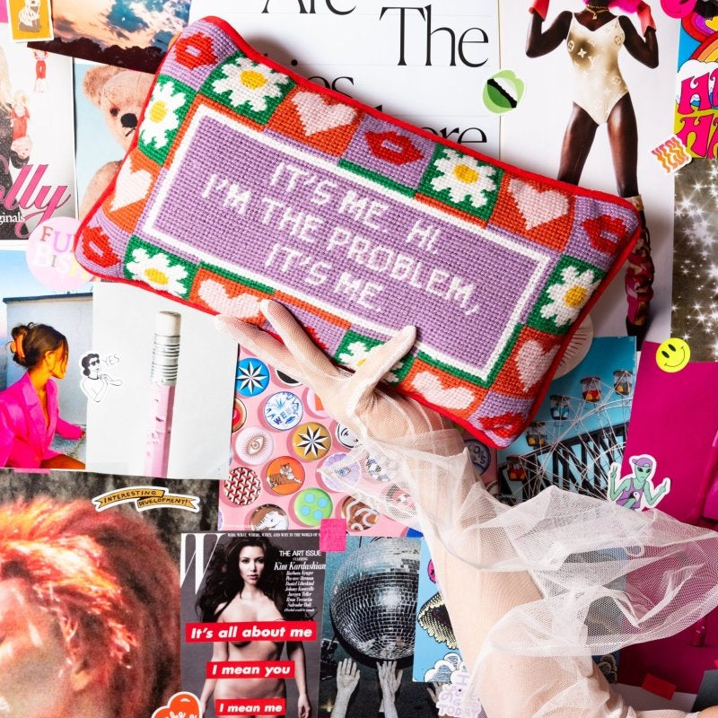 It's Me Needlepoint Pillow - Throw Pillows - Furbish Studio - The Grove