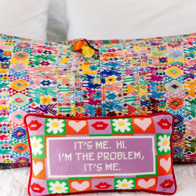 It's Me Needlepoint Pillow - Throw Pillows - Furbish Studio - The Grove