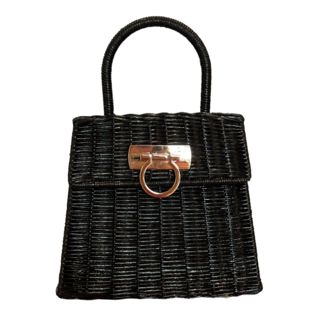 Jackie Rattan Lady Bag | Black-Handbags-Twist-The Grove