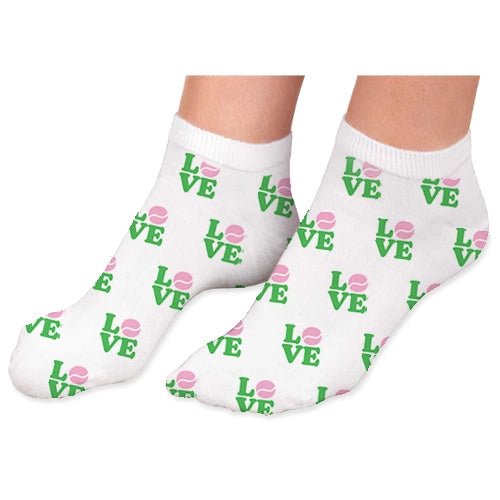 Low Cut Socks | Tennis Love-Socks-Toss Designs-The Grove
