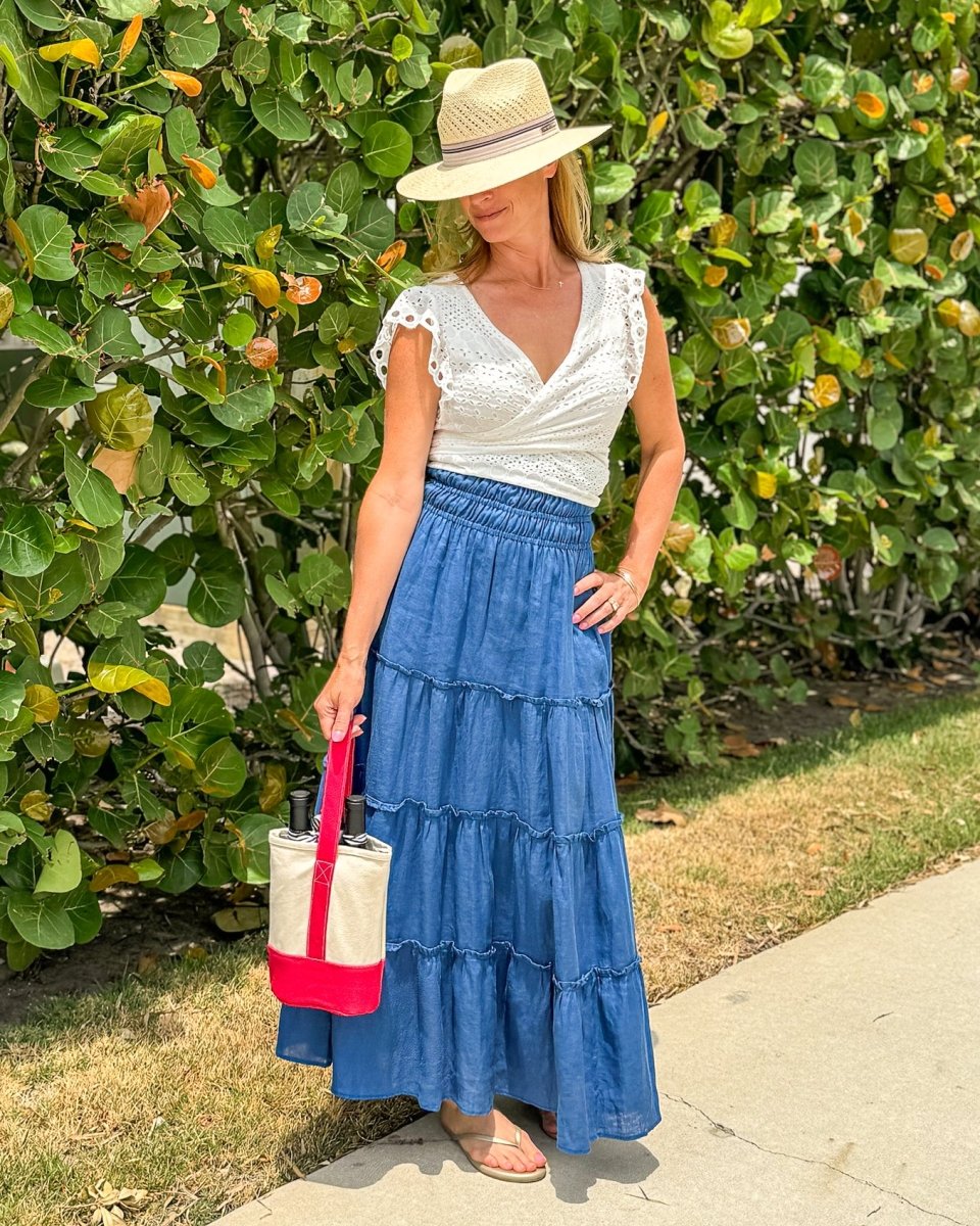 Newport Set Top | White-Shirts & Tops-Walker & Wade-The Grove