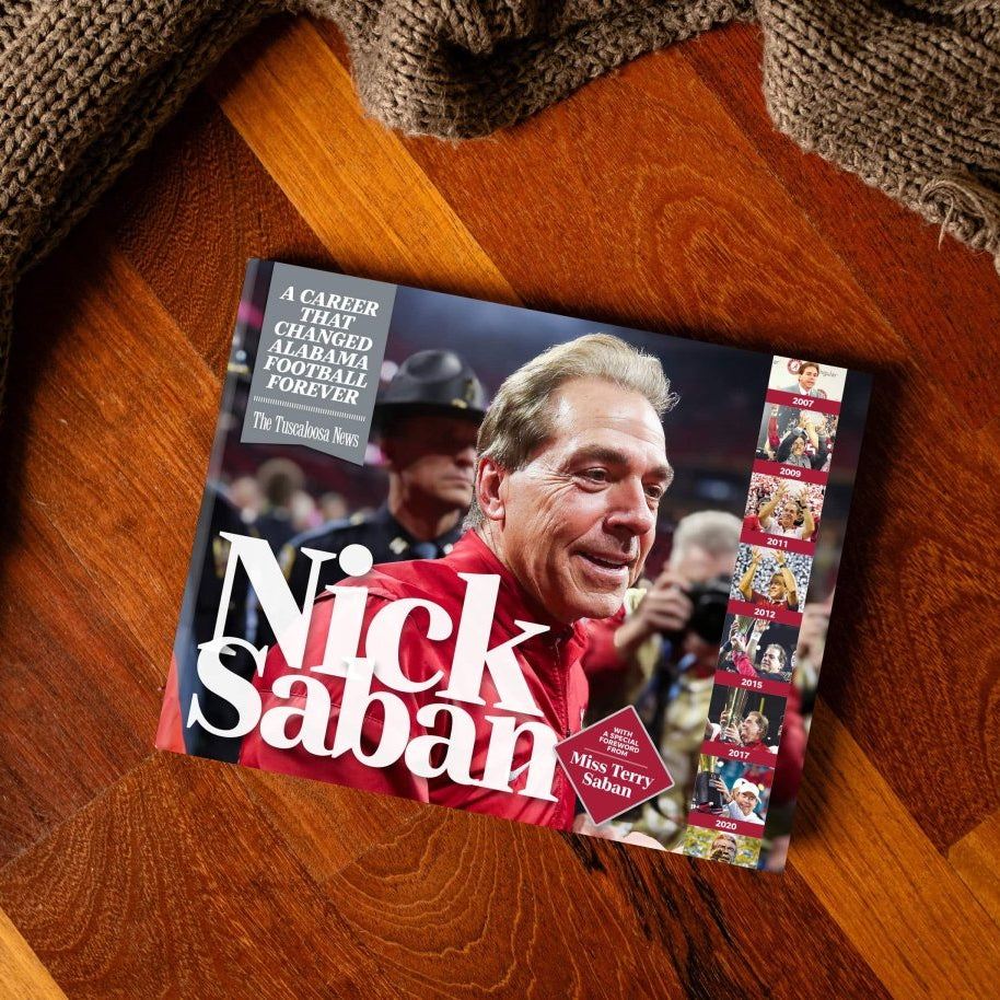 Nick Saban: A Career That Changed Alabama Football Forever - Book - Pediment Publishing - The Grove