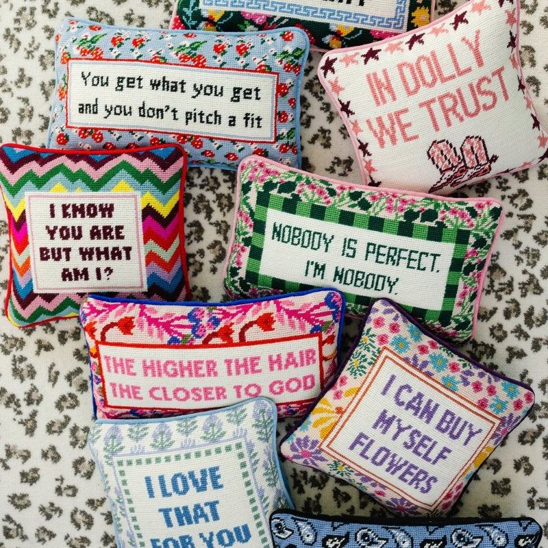 Not Needy Needlepoint Pillow - Throw Pillows - Furbish Studio - The Grove