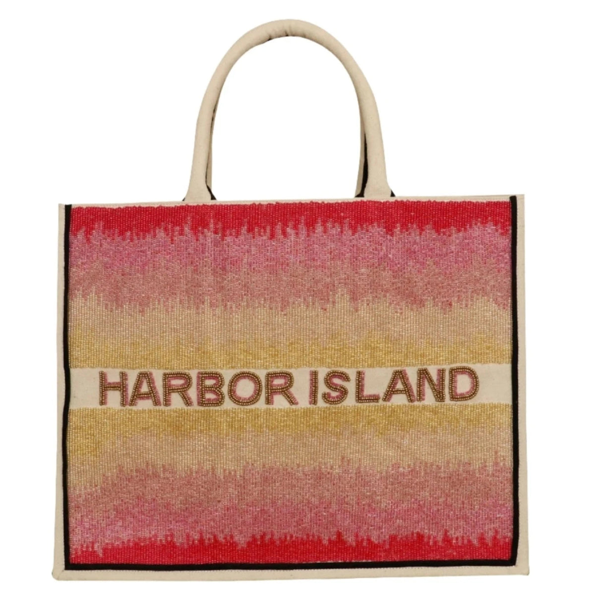 Personalized Beaded Sunrise Tote - Handbags - Tiana - The Grove