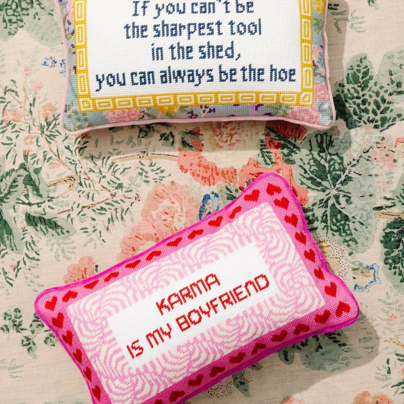 Sharpest Tool Needlepoint Pillow - Throw Pillows - Furbish Studio - The Grove
