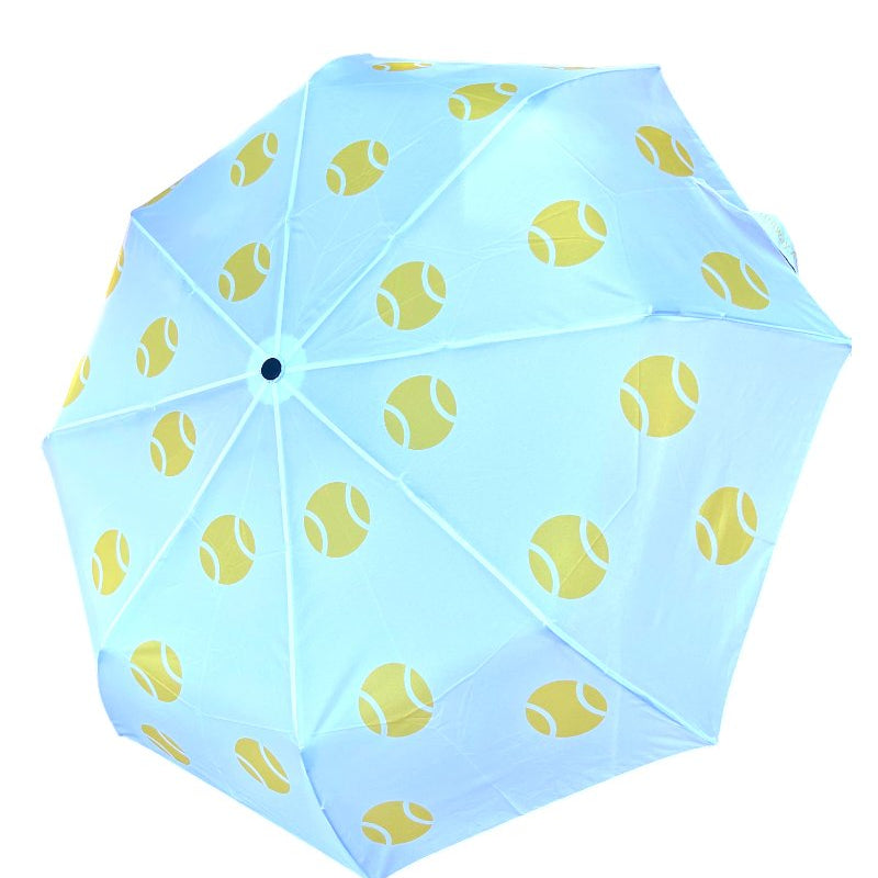 Tennis Balls Umbrella | Yellow-Umbrella-Runway Athletics-The Grove