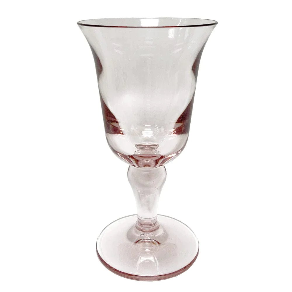 Acrylic Flared Light Rose Water Glass-Acrylic Glassware-Clementine WP-The Grove