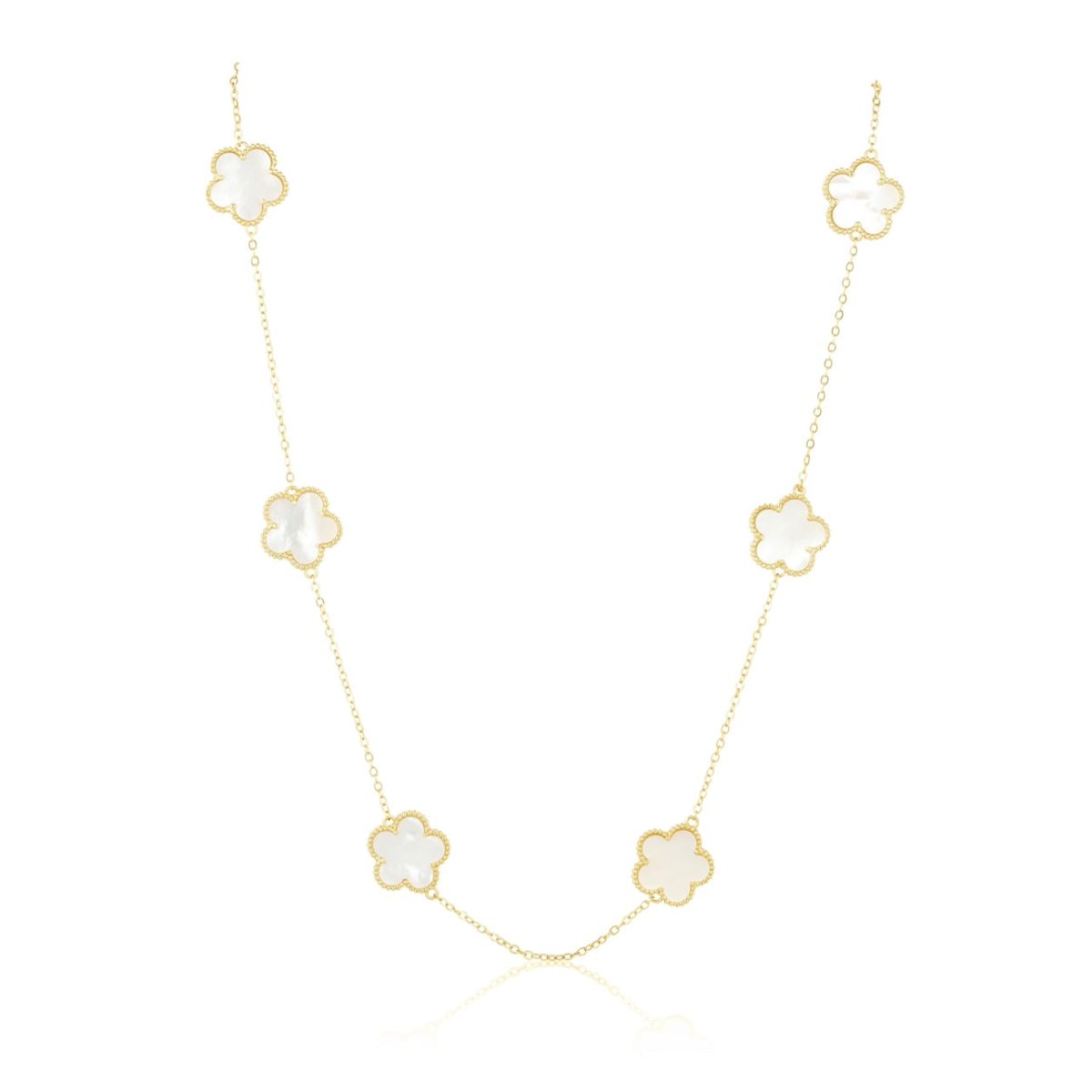 Adeline Clover Necklace-Necklaces-Sahira Jewelry Design-The Grove