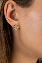Amber Stud Earrings-Earrings-Sahira Jewelry Design-The Grove