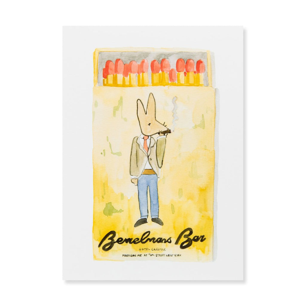 Bemelman's Bar Matchbook-Art Print-Furbish Studio-The Grove