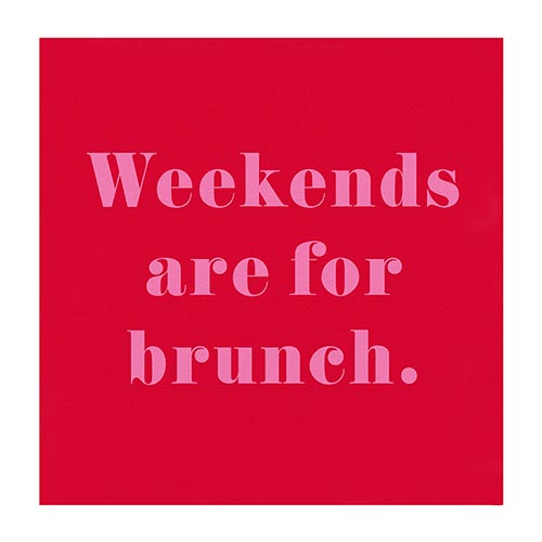 Beverage Napkins | Weekends Are For Brunch-Paper Napkins-Clementine WP-The Grove