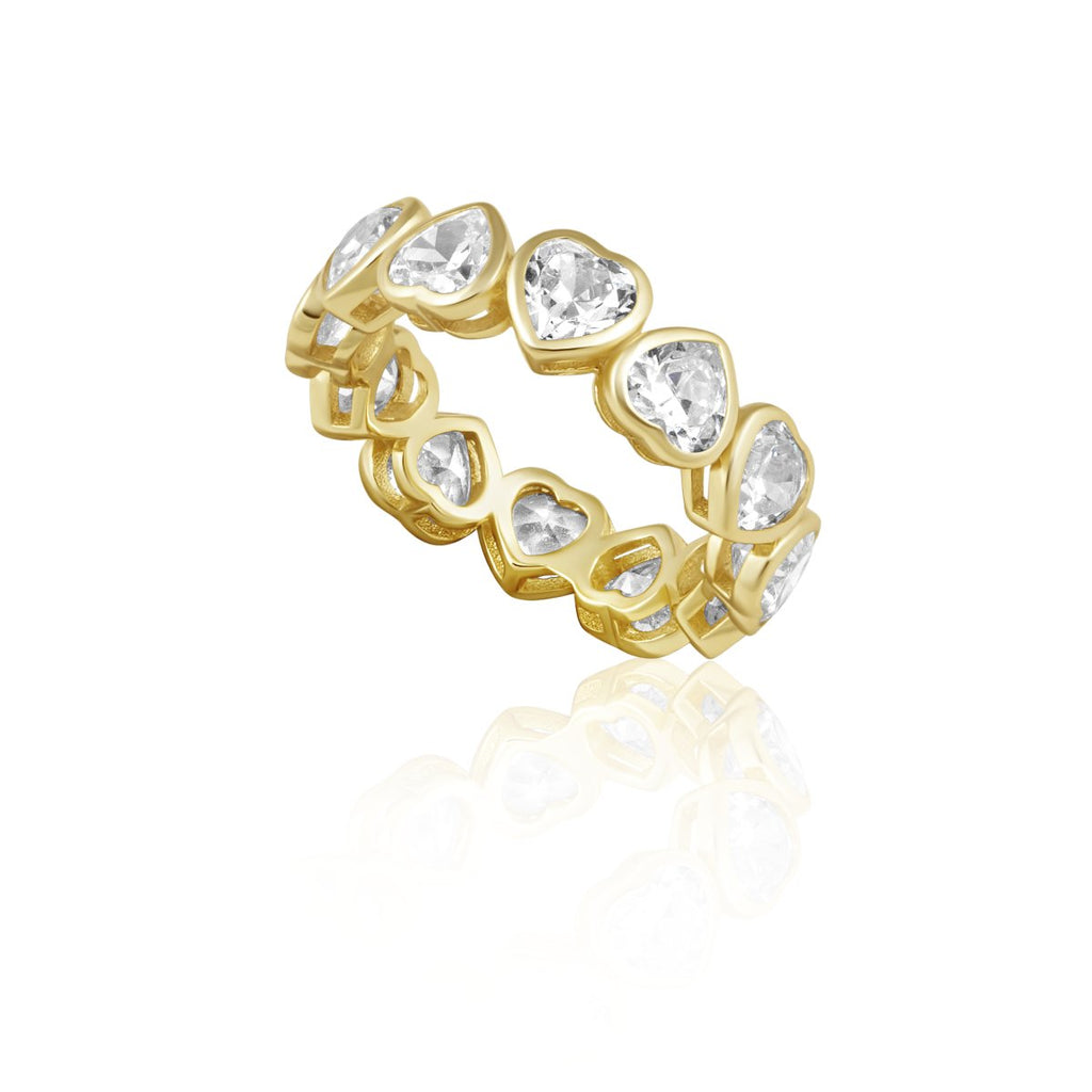Bezel Heart Ring-Rings-Sahira Jewelry Design-The Grove