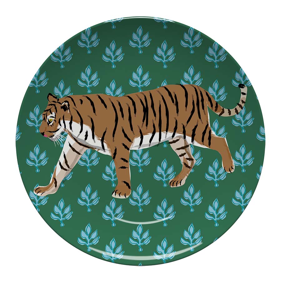 Big Cats Flora Plate-Plates-CB Studio-The Grove