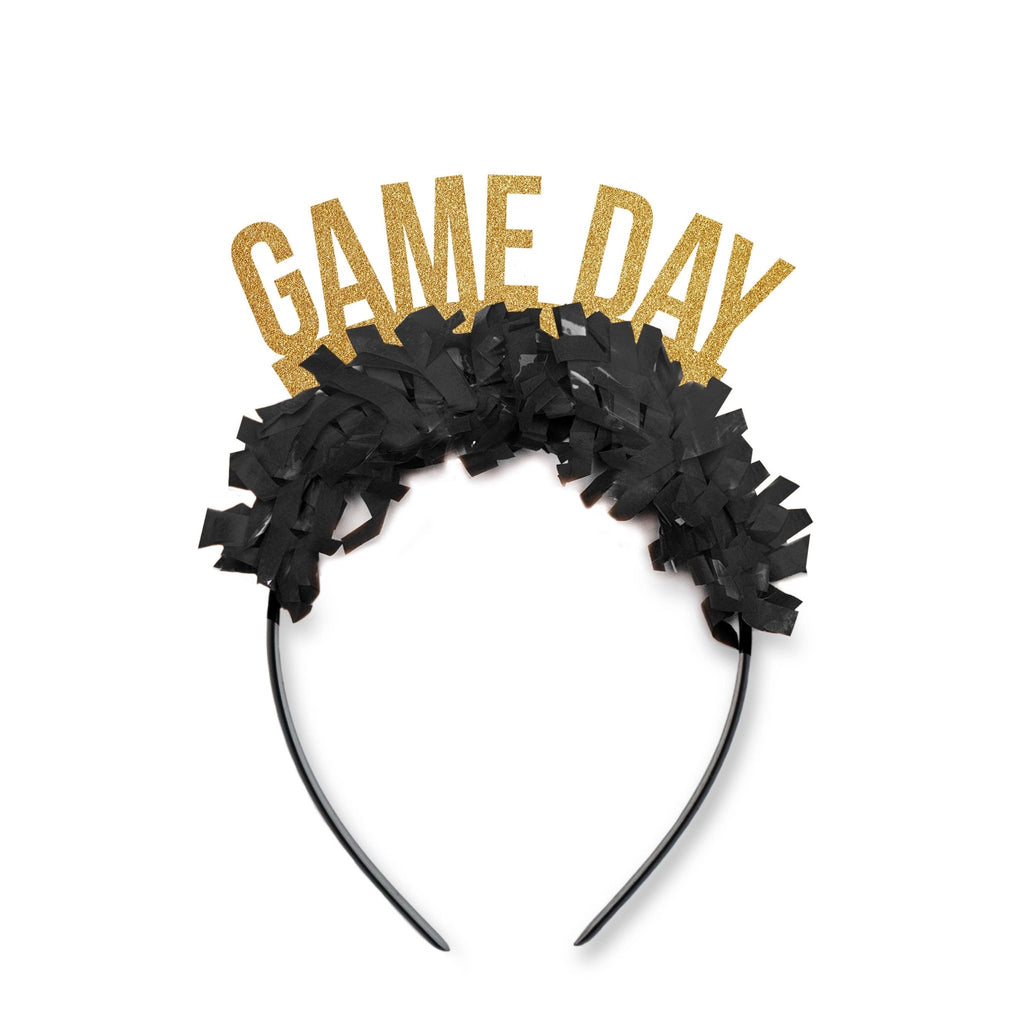 Black & Gold Game Day Headband-Headbands-Festive Gal-The Grove