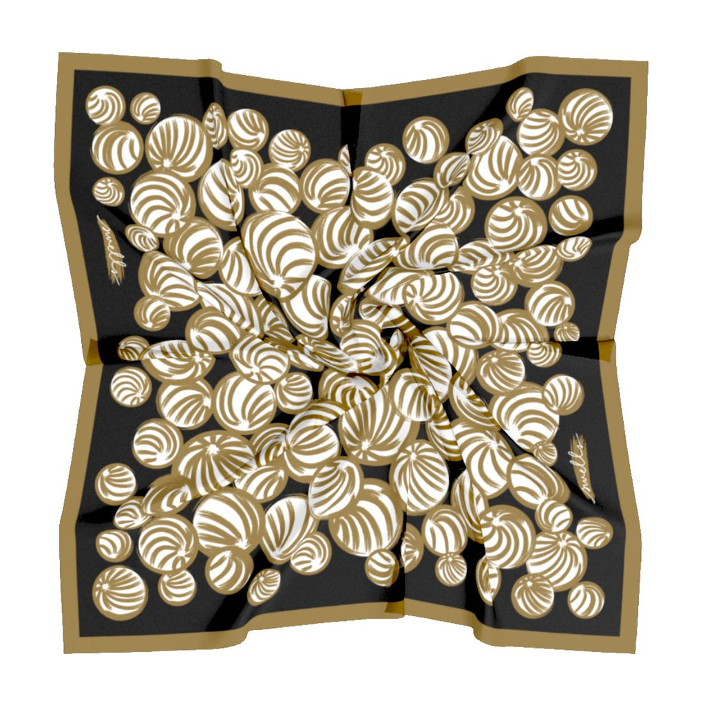 Black + Gold Gameday Scarf-Scarf-Swells-The Grove