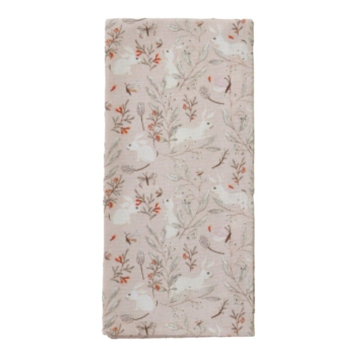 Blush Frolicking Bunnies Paper Guest Towels-Guest Towel-Clementine WP-The Grove