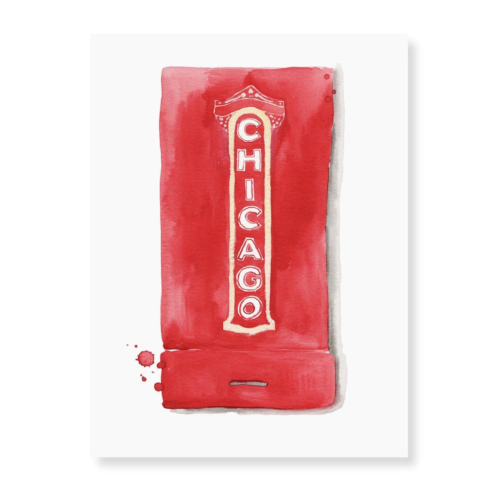 Chicago Matchbook-Art Print-Furbish Studio-The Grove