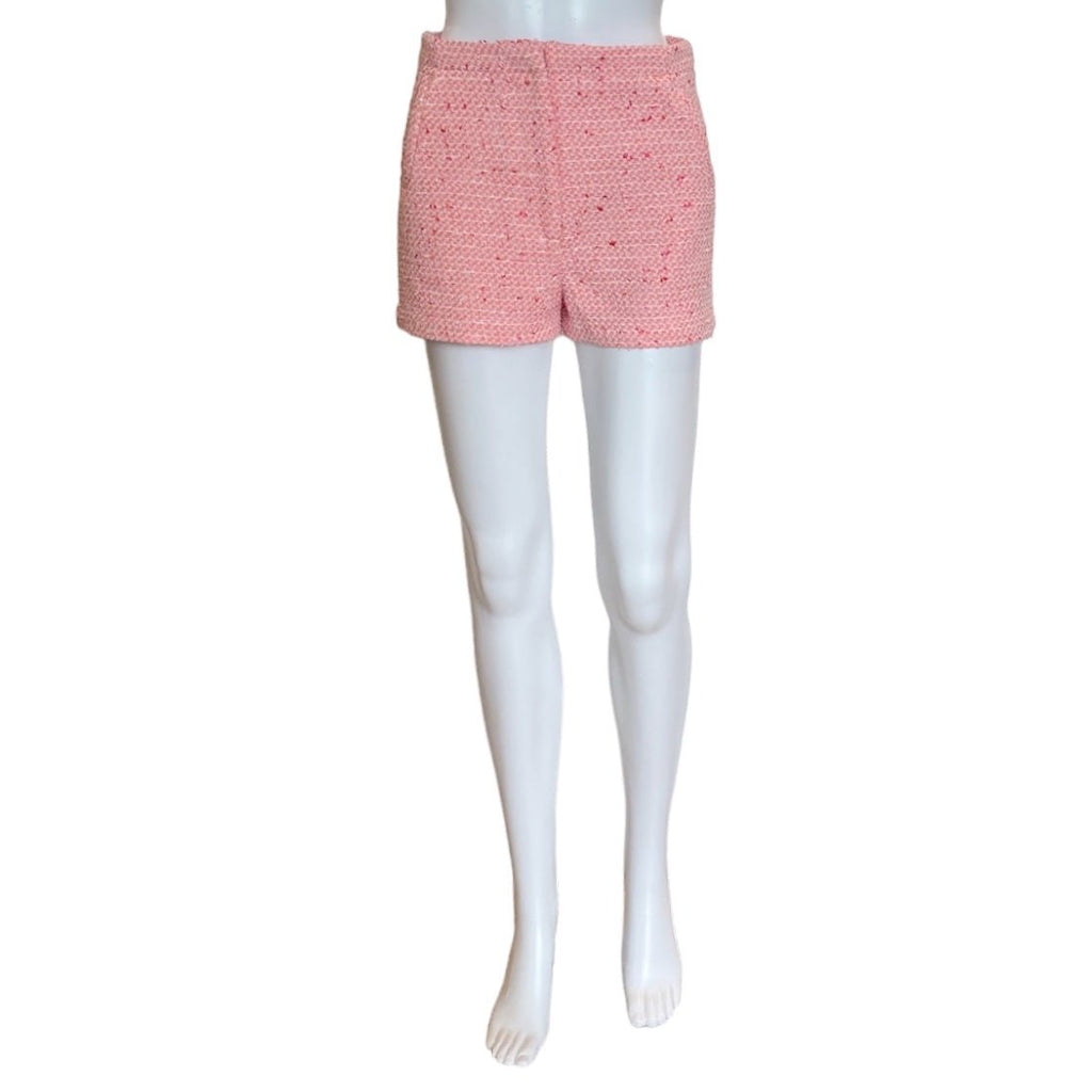 Chloe Tweed Shorts | Coral-Shorts-Patty Kim-The Grove