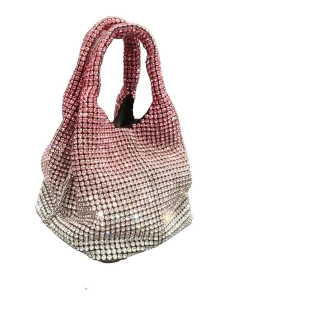 Crystaline Bag | Pink Ombré-Handbags-Twist-The Grove