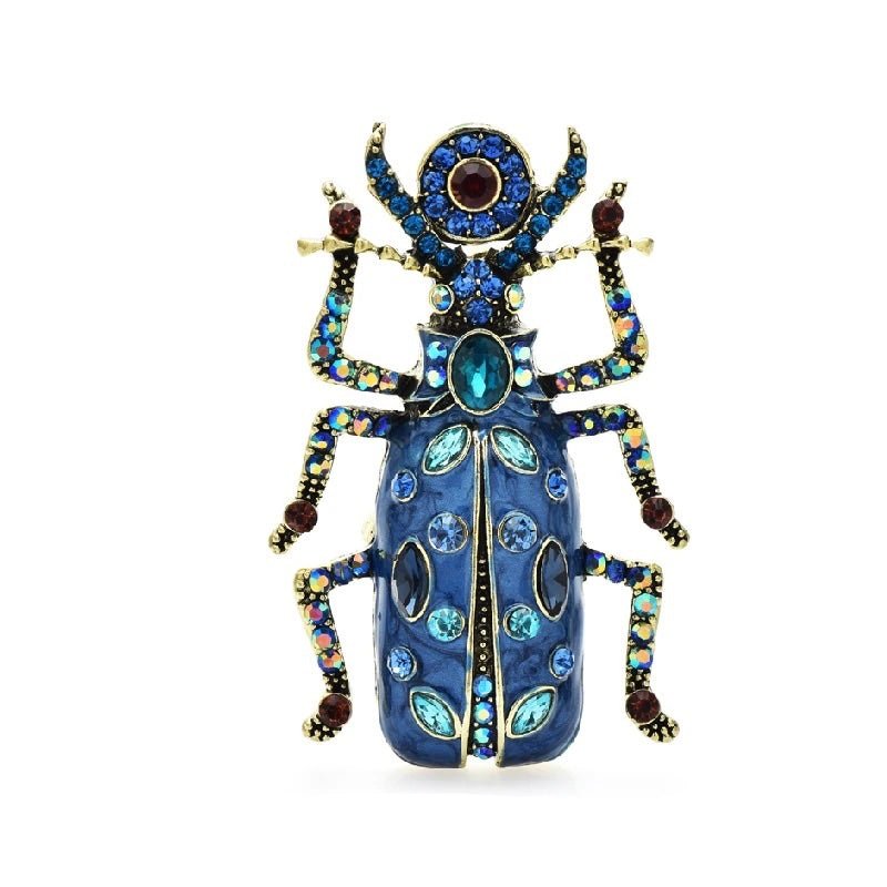Enamel Beetle Brooch | Three Colors-Brooches & Lapel Pins-Twist-The Grove