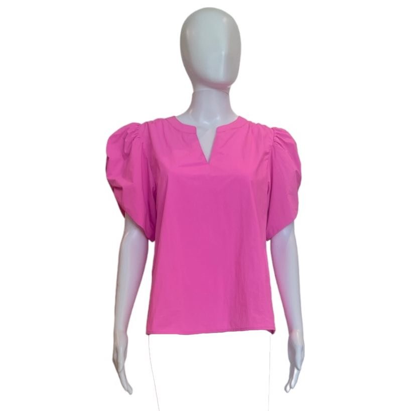 Etta Top | Pink-Shirts & Tops-THML-The Grove