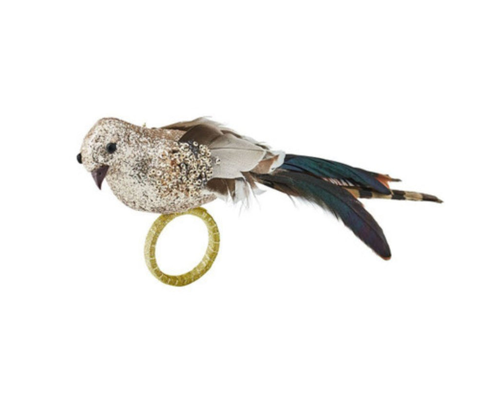 Glam Bird Napkin RIng-Napkin Rings-Kim Seybert-The Grove