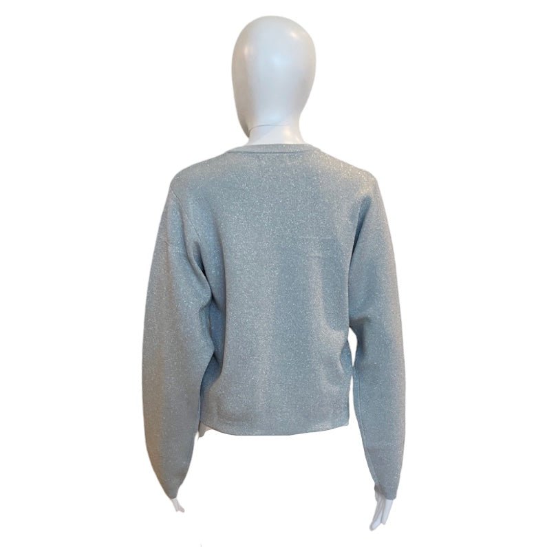 Glitter Sweater | Silver-Sweater-Lanhtropy-The Grove