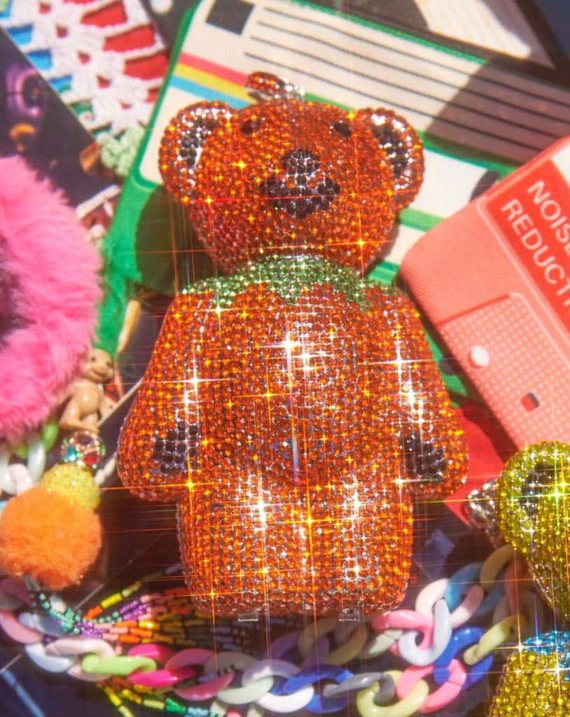 Grateful Dead Fabulous Dancing Bear Clutch - Orange-Handbags-Meghan Fabulous-The Grove