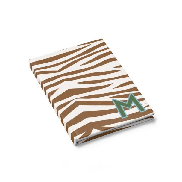 Jungle Stripe Single Initial Journal-Notebooks & Notepads-CB Studio-The Grove