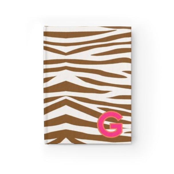Jungle Stripe Single Initial Journal-Notebooks & Notepads-CB Studio-The Grove