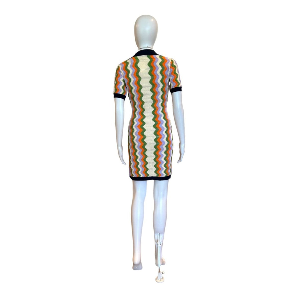 Mel Wavy Stripe Knit Dress-Dresses-English Factory-The Grove