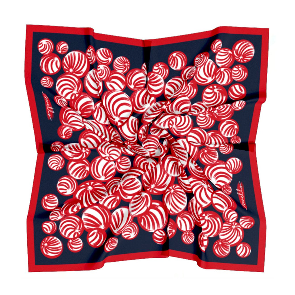 Navy + Red Gameday Scarf-Scarf-Swells-The Grove