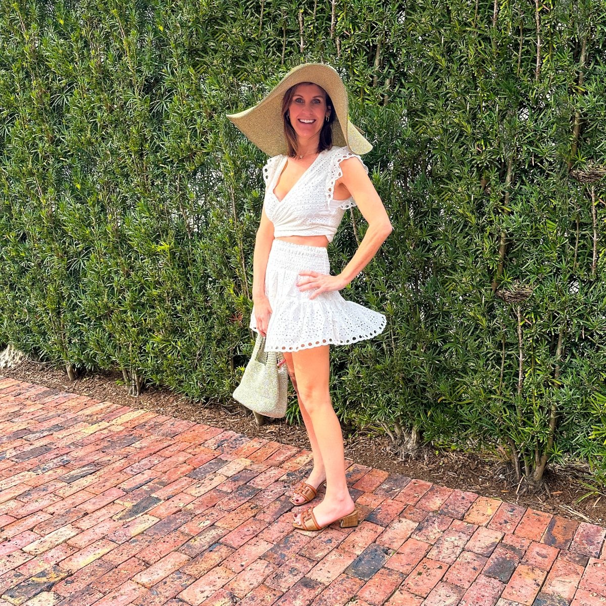 Newport Set Top | White-Shirts & Tops-Walker & Wade-The Grove