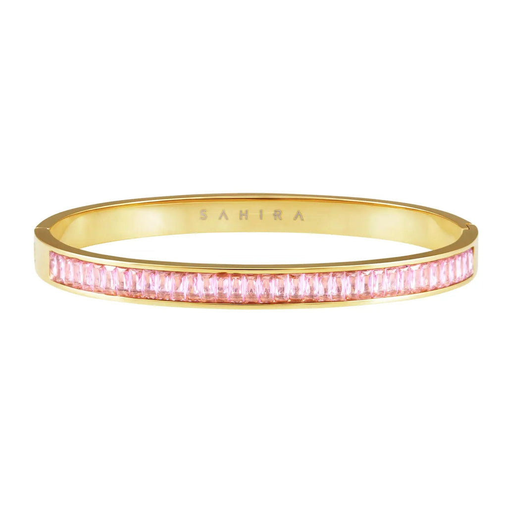 Nicola CZ Bracelet | Pink-Bracelets-Sahira-The Grove