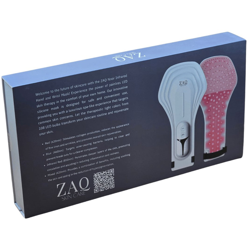 Noor 2.0 LED Light Therapy Hand and Wrist Mask-Skincare Device-ZAQ Skin & Body-The Grove