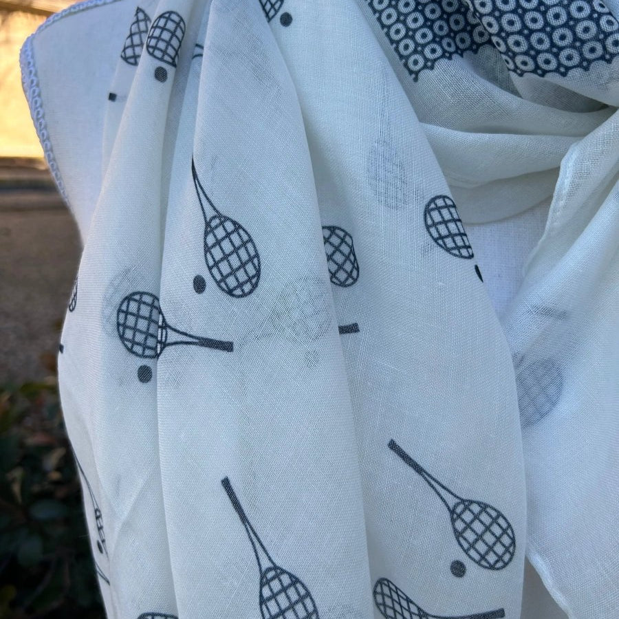 Racquet Time Sun Scarf/Wrap-Scarves-Runway Athletics-The Grove