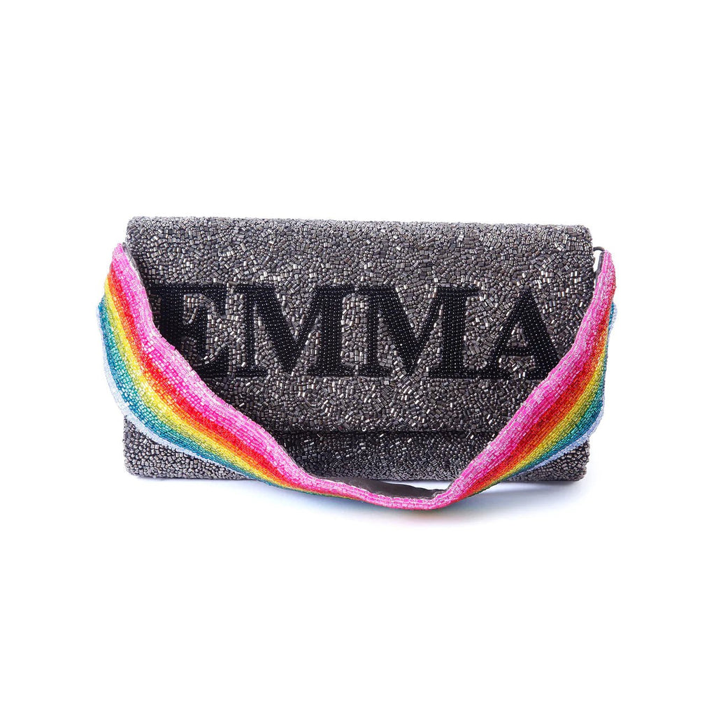 Rainbow Love Clutch | Custom Personalization-Handbags-Tiana-The Grove